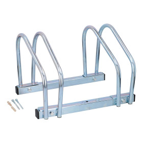 DUNLOP Range-vélos Sol 2 Vélos - Support Robuste & Stable, Montage Facile, Rangement Garage & Extérieur