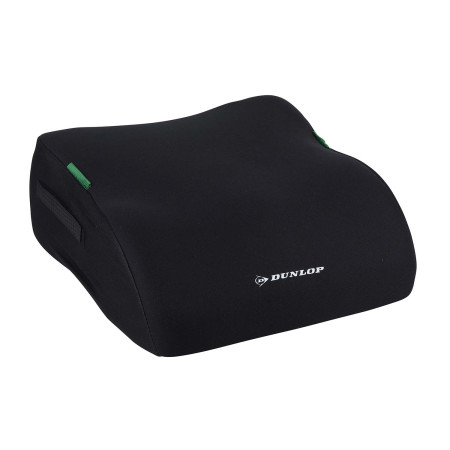 DUNLOP Siège Enfant BUBU Noir - Réhausseur Auto Sécurisé & Confortable, Design Noir Élégant & Ergonomique