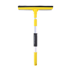 DUNLOP Brosse à Vitres Télescopique 70cm,  Manche Extensible & Tête 25cm,  Nettoyage Facile Vitres et Rétroviseurs Auto
