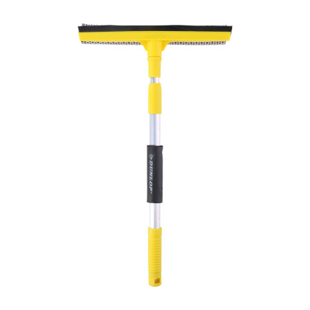 DUNLOP Brosse à Vitres Télescopique 70cm,  Manche Extensible & Tête 25cm,  Nettoyage Facile Vitres et Rétroviseurs Auto