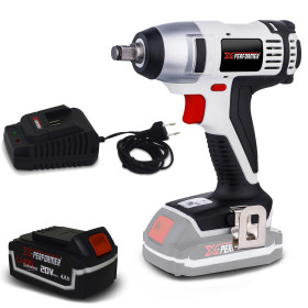Boulonneuse à batterie 20V X-Performer XPIW20LI - Lampe LED - Couple: 180Nm + Batterie 4 Ah et chargeur inclus