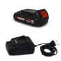 Batterie CONCEPT 20V Lithium 2 Ah compatible pour la gamme d'outils Electro-portatifs X-PERFORMER + Chargeur unclus
