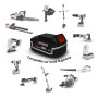 Batterie CONCEPT 20V Lithium 4 Ah compatible pour la gamme d'outils Electro-portatifs X-PERFORMER + Chargeur unclus