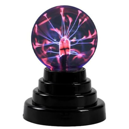 Lampe Plasma 3" Magique Lampe Plasma Sensible au Toucher et au Son Lumière Nouveauté Lumières de Nuit