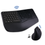 Pack Clavier Souris Sans Fil Smartergo Wireless – Ergonomique Confort – AZERTY