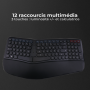 Pack Clavier Souris Sans Fil Smartergo Wireless – Ergonomique Confort – AZERTY