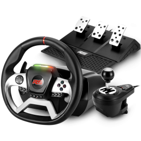 Race Wheel Force 1080RS – Volant + Pédalier + Levier de vitesse pour PC et consoles