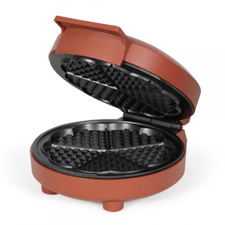 Gaufrier Cœur DOP255R 1000 W, 5 gaufres cœur, Rouge