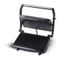 Panini Grill Rouge 750 W avec pieds anti dérapant, Plaque grill anti-adhésive - Techwood TPG-755