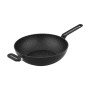 Techwood TAF-30WO - Wok de 30cm en aluminium forgé, Lavable en machine, Utilisable sur tous types de feux