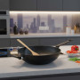 Techwood TAF-30WO - Wok de 30cm en aluminium forgé, Lavable en machine, Utilisable sur tous types de feux