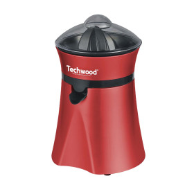 Techwood TPF-35, Presse agrumes electrique 1L rouge avec pieds anti-dérapants, Bol verseur translucide gradué