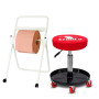 Tabouret Mécanicien BM TOOLS BMT-STOOL siège pivotant Hauteur réglable, roulettes / Supports OUTILS avec Dévidoir de papier