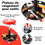 Tabouret Mécanicien BM TOOLS BMT-STOOL siège pivotant Hauteur réglable, roulettes / Supports OUTILS avec Dévidoir de papier