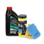 Pack Lingettes Microfibre 35x35cm et Shampooing Lavage Cirage 1L DUNLOP - Nettoie Protège, Brillance Auto, Sans Traces