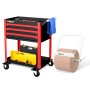 Chariot servante d’Atelier Chariot à Outil BM TOOLS BMT TOOL DRAWER - 3 Tiroirs à glissières - avec Distributeur de papier