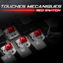 Clavier mécanique Spirit of Gamer XPERT-K250, switches rouges, hot-swappable, RGB