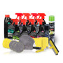 Pack Complet Nettoyant Intérieur/Extérieur pour voiture 21 pièces Dunlop Pomme - Shampoing, Nettoyant, Brosse, Microfibres
