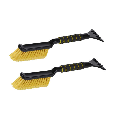 Lot de 2 Grattoir à Glace avec Brosse DUNLOP 40,5x9,5cm - Enlève Neige & Glace Rapidement, Ergonomique, Léger & Résistant