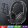 Casque gamer Spirit of Gamer PRO H4 Dark, Stéréo 2.0, micro, confort et compatibilité totale