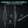 Casque gamer Spirit of Gamer PRO H4 Dark, Stéréo 2.0, micro, confort et compatibilité totale