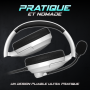 Casque gamer Spirit of Gamer PRO H4 Artic, Stéréo 2.0, micro, confort et compatibilité totale