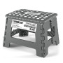 Tabouret Pliant Gris 22cm, Marchepied Pied Pliable BM TOOLS BMT-MP22-GRIS - 150kg Capacité, Léger et Compact pour Adulte/Enfant