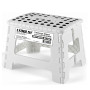 Tabouret Pliant Blanc 22cm, Marchepied Pied Pliable BM TOOLS BMT-MP22-BLANC 150kg Capacité, Léger et Compact pour Adulte/Enfant