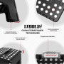 Tabouret Pliant Noir 27cm, Marchepied Pied Pliable BM TOOLS BMT-MP27-NOIR - 150kg Capacité, Léger et Compact pour Adulte/Enfant