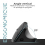 Souris ergonomique Advance Vertical FX, sans fil 2.4 GHz + Bluetooth, DPI réglable