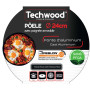 Poêle Effet Pierre Ø 24 cm - Techwood TP-24PO - Tous types de feux dont induction, Compatible four et lave-vaisselle