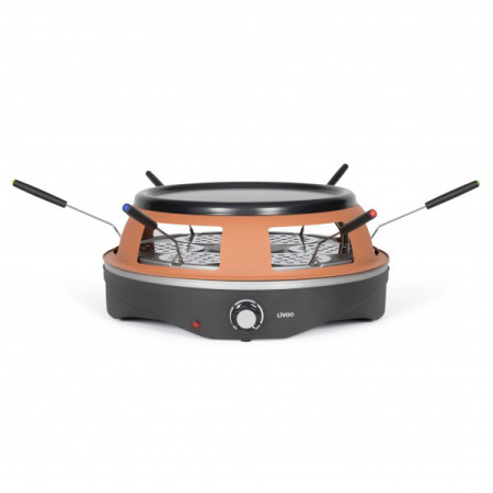 Four à pizza 6 personnes Livoo, 1200 W, Marron