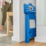Tabouret Pliant Bleu 45cm, Marchepied Pied Pliable BM TOOLS BMT-MP45-BLEU - 150kg Capacité, Léger et Compact pour Adulte/Enfant
