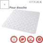 Tapis de douche antidérapant transparent 54 x 54 cm Aidapt VE300