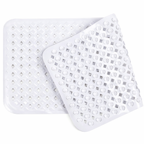 tapis de bain antidérapant rectangulaire à ventouses perforé 88 x 40 cm Aidapt VE301