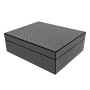 Humidor Carbon Fibre, Cave à cigares élégante en fibre de carbone (26 × 22 × 9 cm)