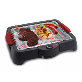 Barbecue Electrique de Table 2000W Techwood TBQ-2035 - Bac récupérateur de graisse Grille réglable sur 2 hauteurs