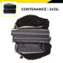 DUNLOP Pack Vélo - Râtelier Sol 4 Vélos Garage + Sacoche Double 31L Porte-Bagage - Kit Rangement & Transport Universel