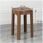 12 Tabourets Gigognes empilables BM HOME TAB-MARRON en plastique, légers pour la maison salle de classe, cuisine, jardin