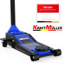 Cric hydraulique KraftMüller PRO 2,25 tonnes, Chandelles 3T, levage 50cm, Levée rapide à double-pompe, Garage AUTO Méca - BLU