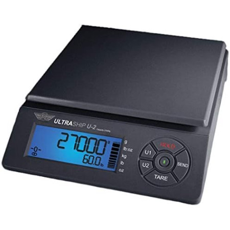 My Weigh Pèse Colis Numérique UltraShip U2 Capacité 27kg Écran Mobile Noir Professionnel