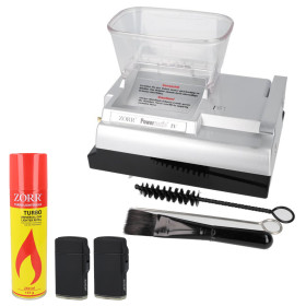 ZORR Complete Set Elektrische Sigarettenvulmachine Powermatic 4 met 2 Aanstekers en Gas Inbegrepen