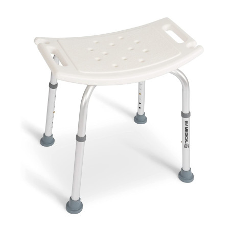 Siège de douche - Bm Medical TD-50SD - hauteur réglable, poignées, supports pommeau de douche - Anti-dérapants