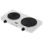 Adler AD-6520 Plaque électrique double – Réchaud 2 feux 2500W compact cuisine portable