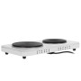 Adler AD-6520 Plaque électrique double – Réchaud 2 feux 2500W compact cuisine portable