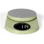LIVOO Balance de cuisine électronique vert sauge DOM451FR - 5kg, précision 1g, plateau verre