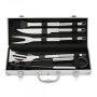 LIVOO Set de 5 accessoires barbecue GS165 – Kit BBQ inox avec valise de transport