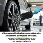 Dunlop Kit Lavage Auto Complet - Shampoing 1L + Cire Wax 500ml + 5 Microfibres + Gant de Lavage + Brosse Jantes