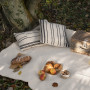 Couverture de Pique-Nique LIVOO SEP141 – 135x135 cm, 4 Personnes, Face Déperlante, Polyester, Beige
