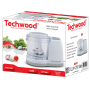 Techwood THA-150 Mini Hachoir 375 mL - 150W, avec bouton poussoir, lames en inox